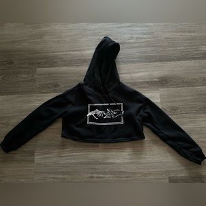 SHEIN Crop skeleton hand hoody